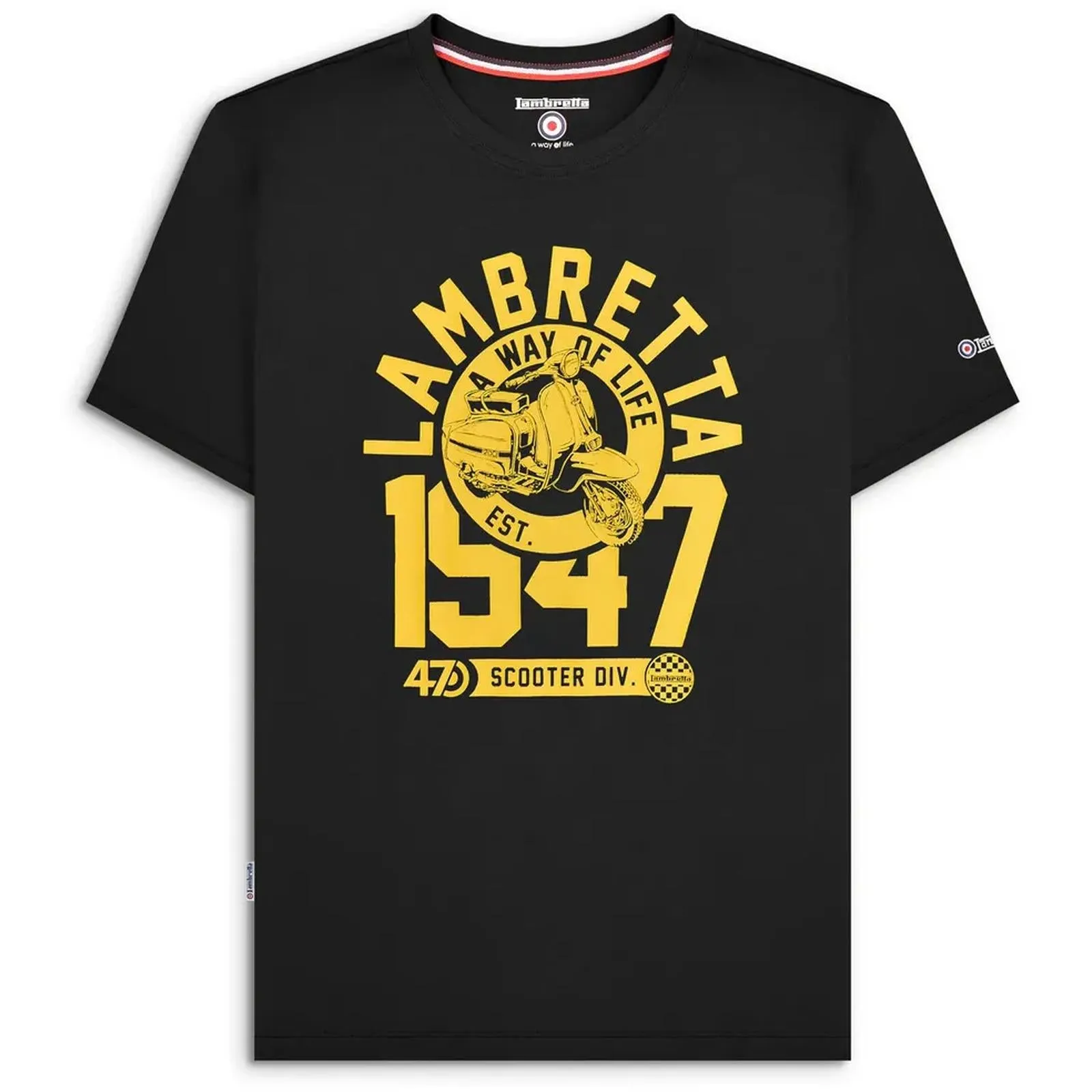 Lambretta Mens 1947 Short Sleeve Crew Neck T-Shirt