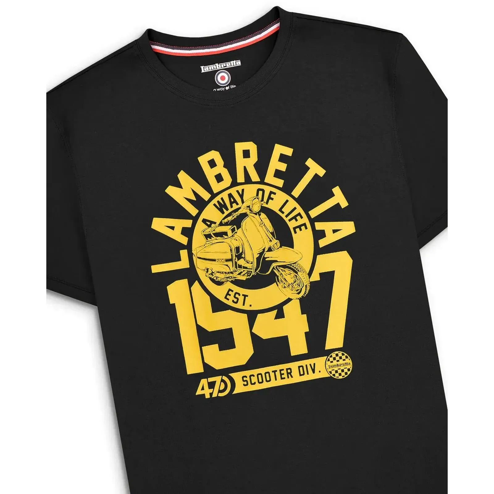 Lambretta Mens 1947 Short Sleeve Crew Neck T-Shirt