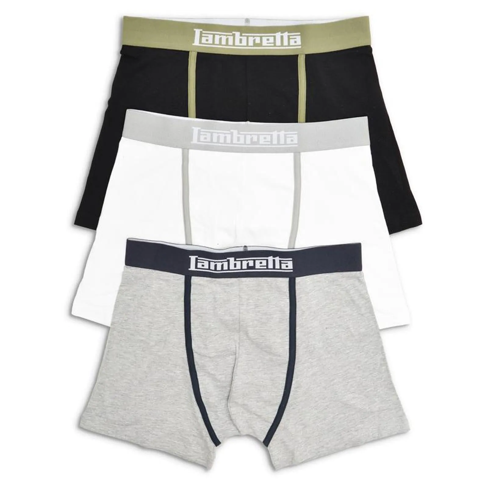 Lambretta Mens 3 PK Classic Boxer Shorts