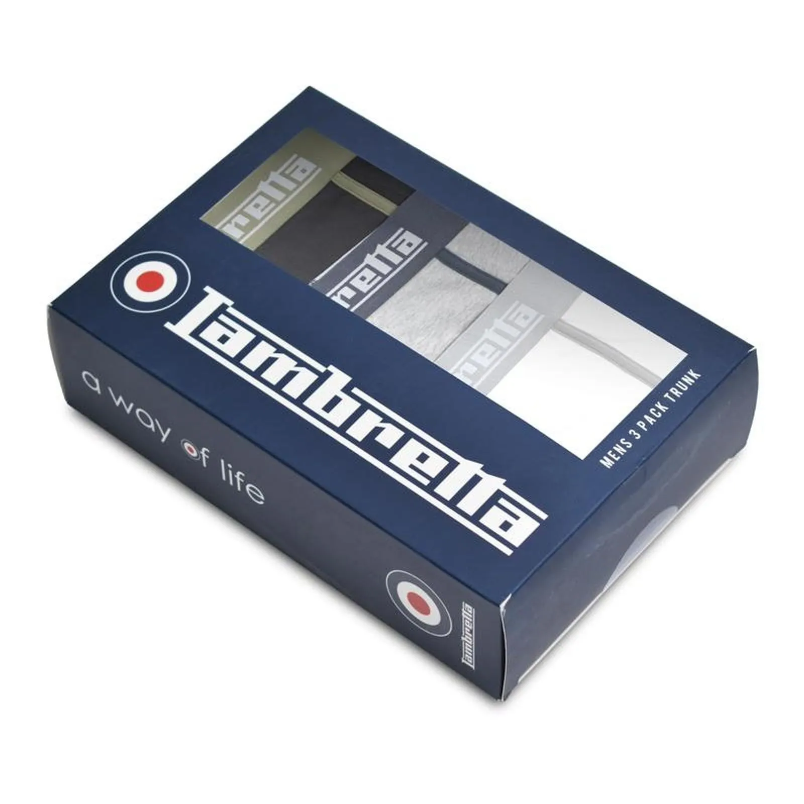 Lambretta Mens 3 PK Classic Boxer Shorts
