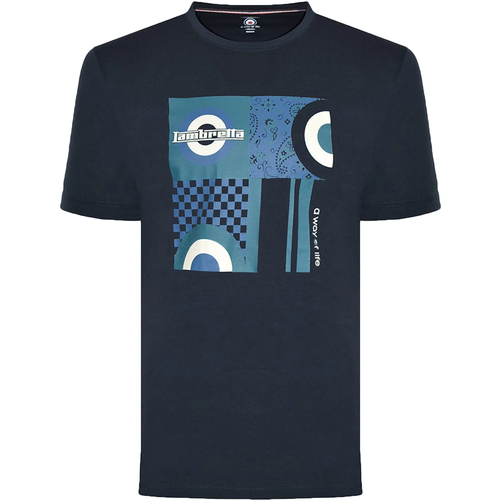 Lambretta Mens Album Graphic Retro T-Shirt
