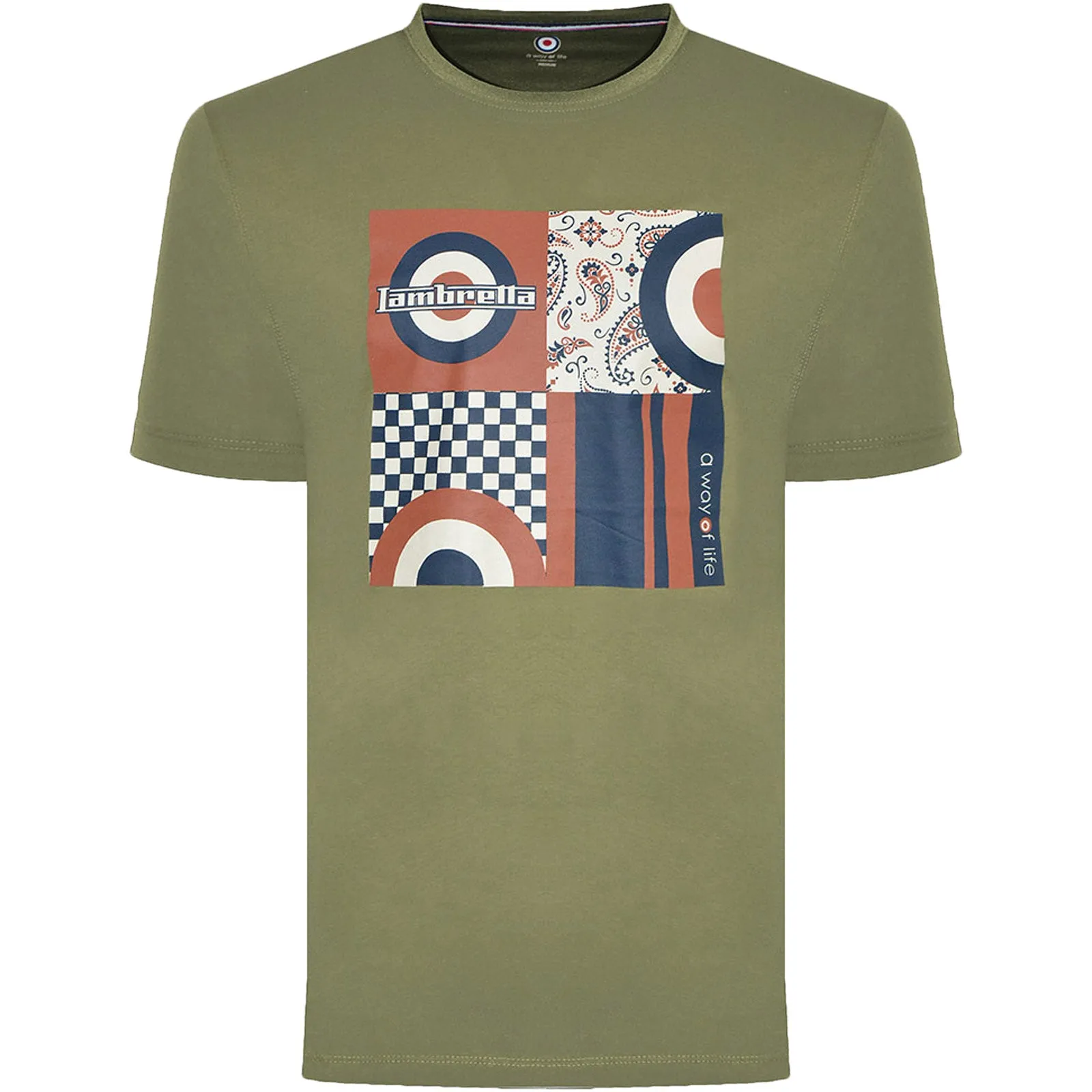 Lambretta Mens Album Graphic Retro T-Shirt