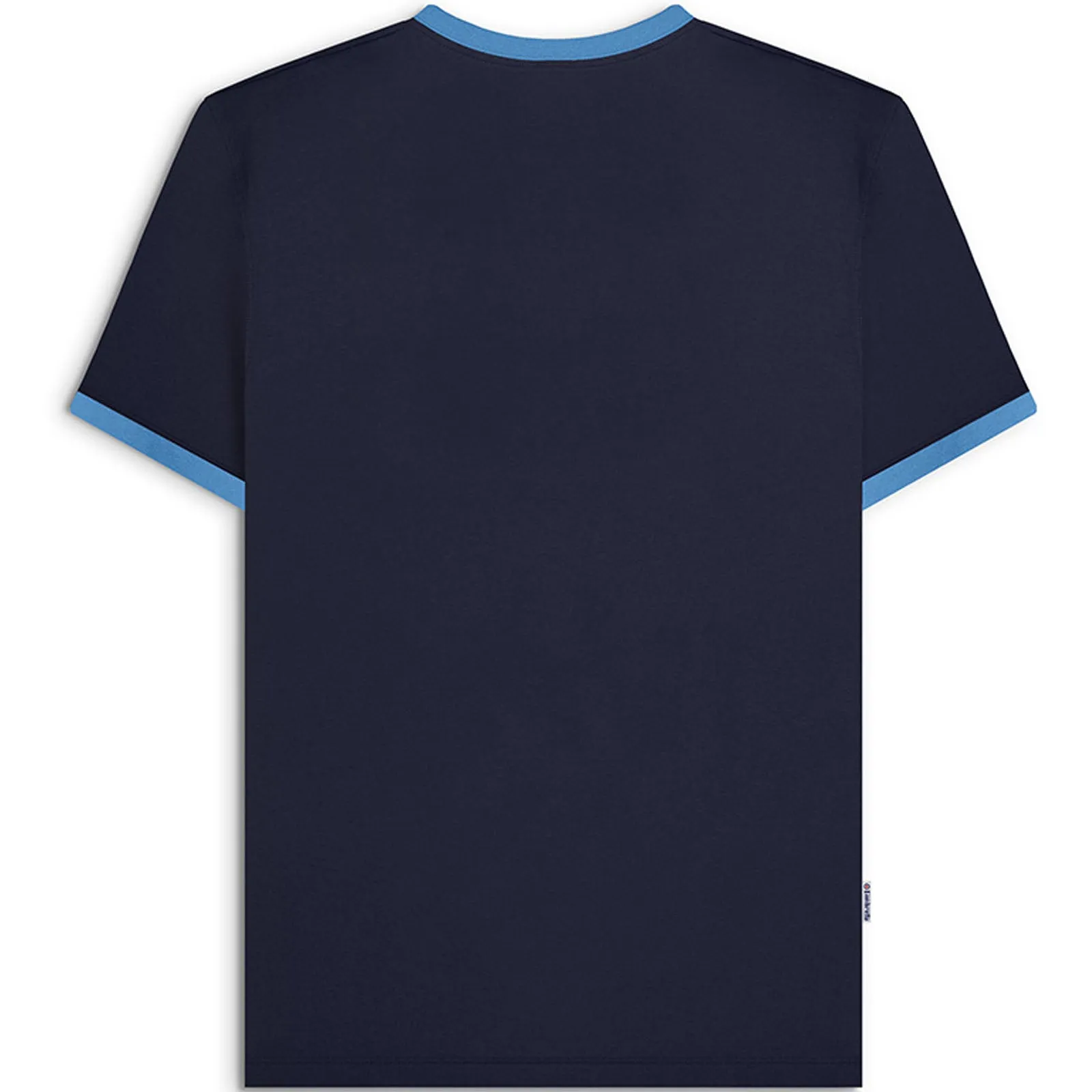 Lambretta Mens Badge Panel Short Sleeve Crew Neck T-Shirt