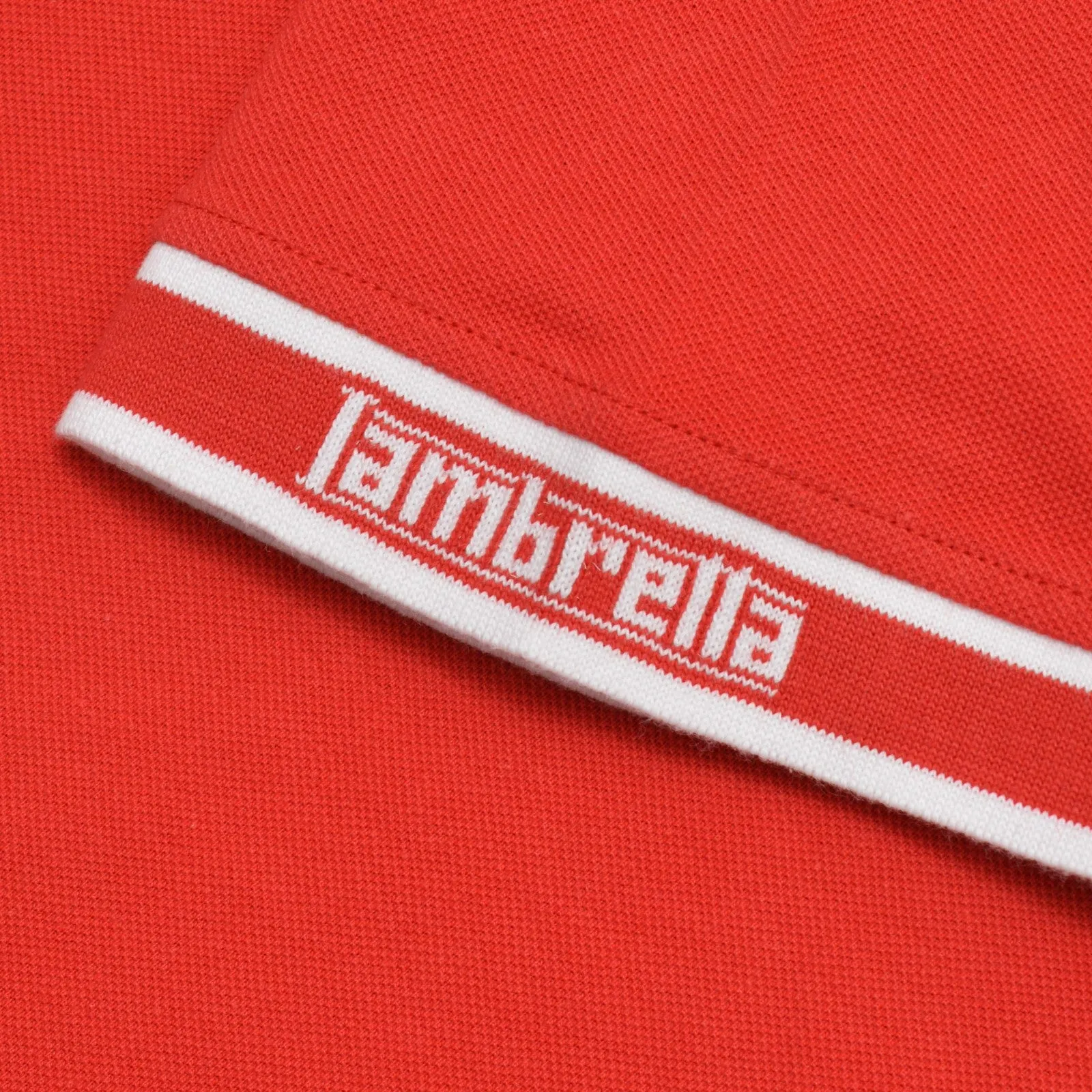 Lambretta Mens Branded Sleeve Short Sleeve Polo Shirt
