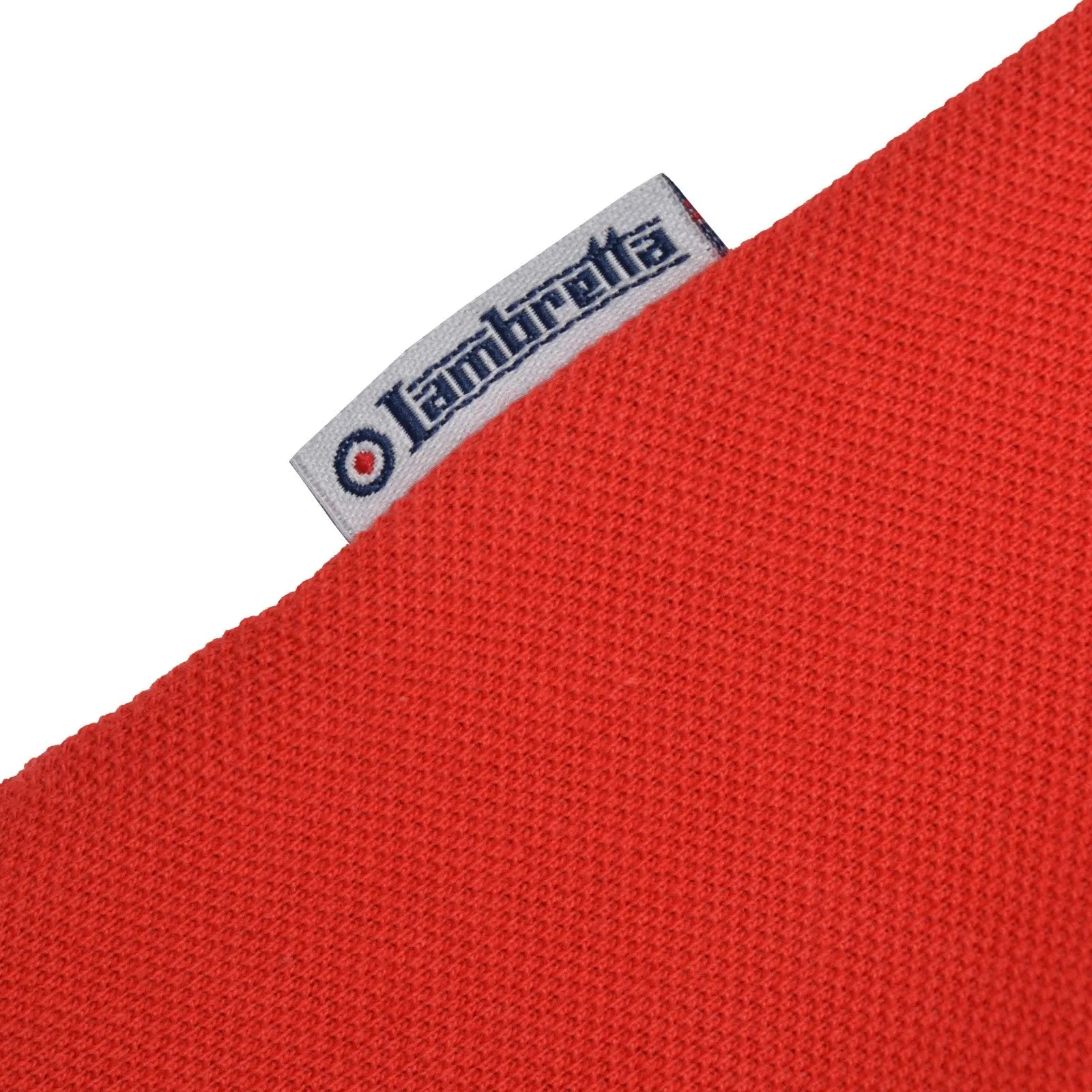 Lambretta Mens Branded Sleeve Short Sleeve Polo Shirt