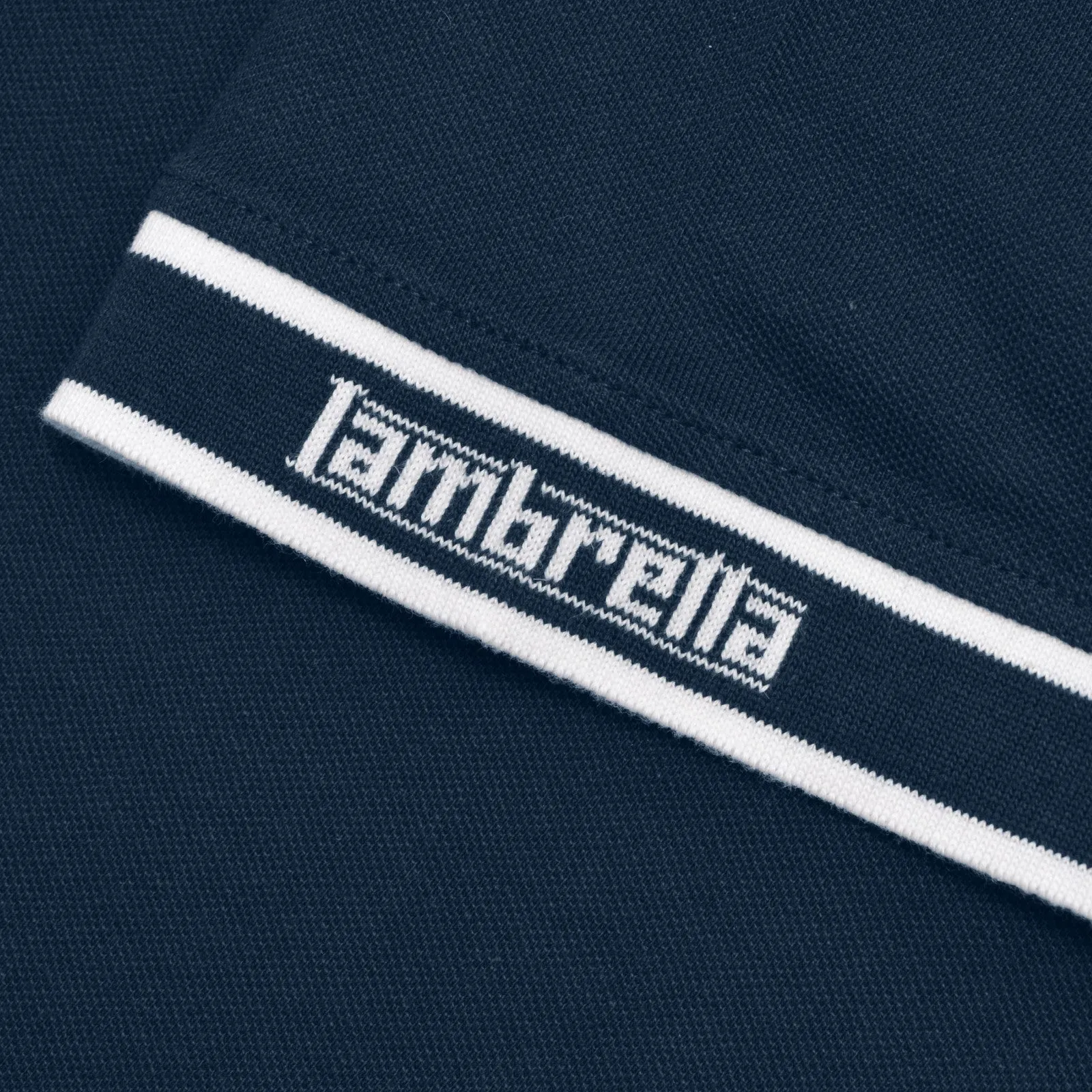 Lambretta Mens Branded Sleeve Short Sleeve Polo Shirt
