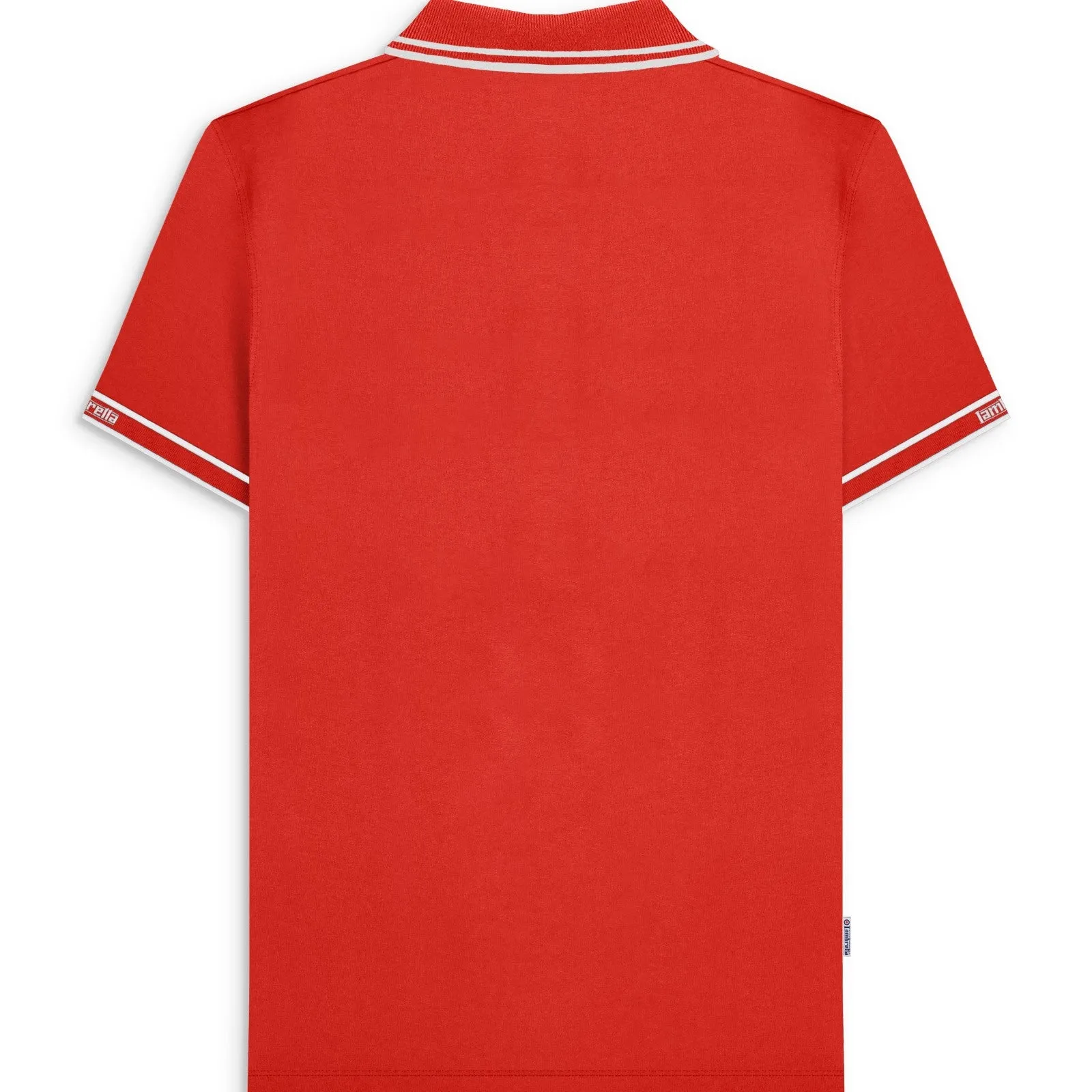 Lambretta Mens Branded Sleeve Short Sleeve Polo Shirt