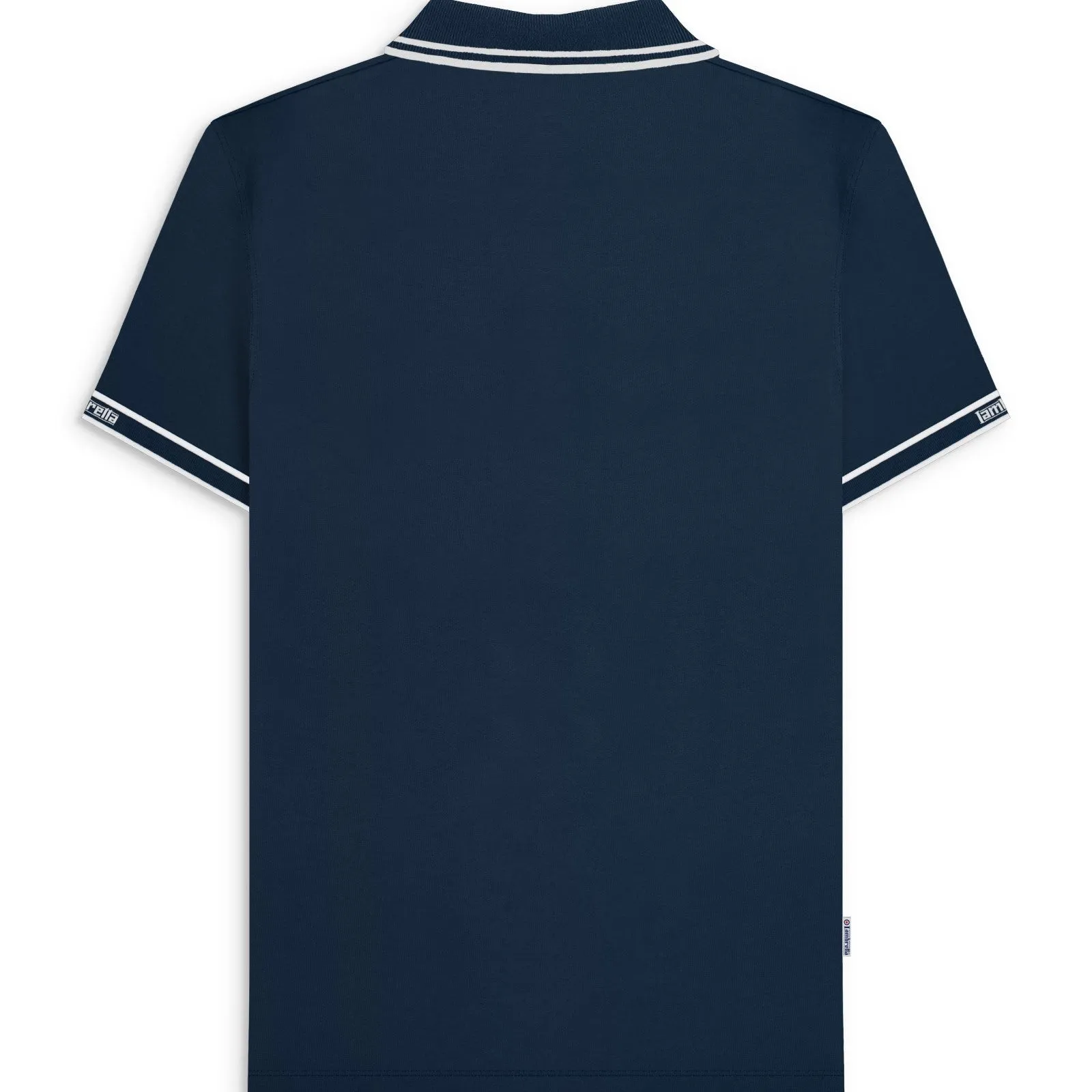 Lambretta Mens Branded Sleeve Short Sleeve Polo Shirt