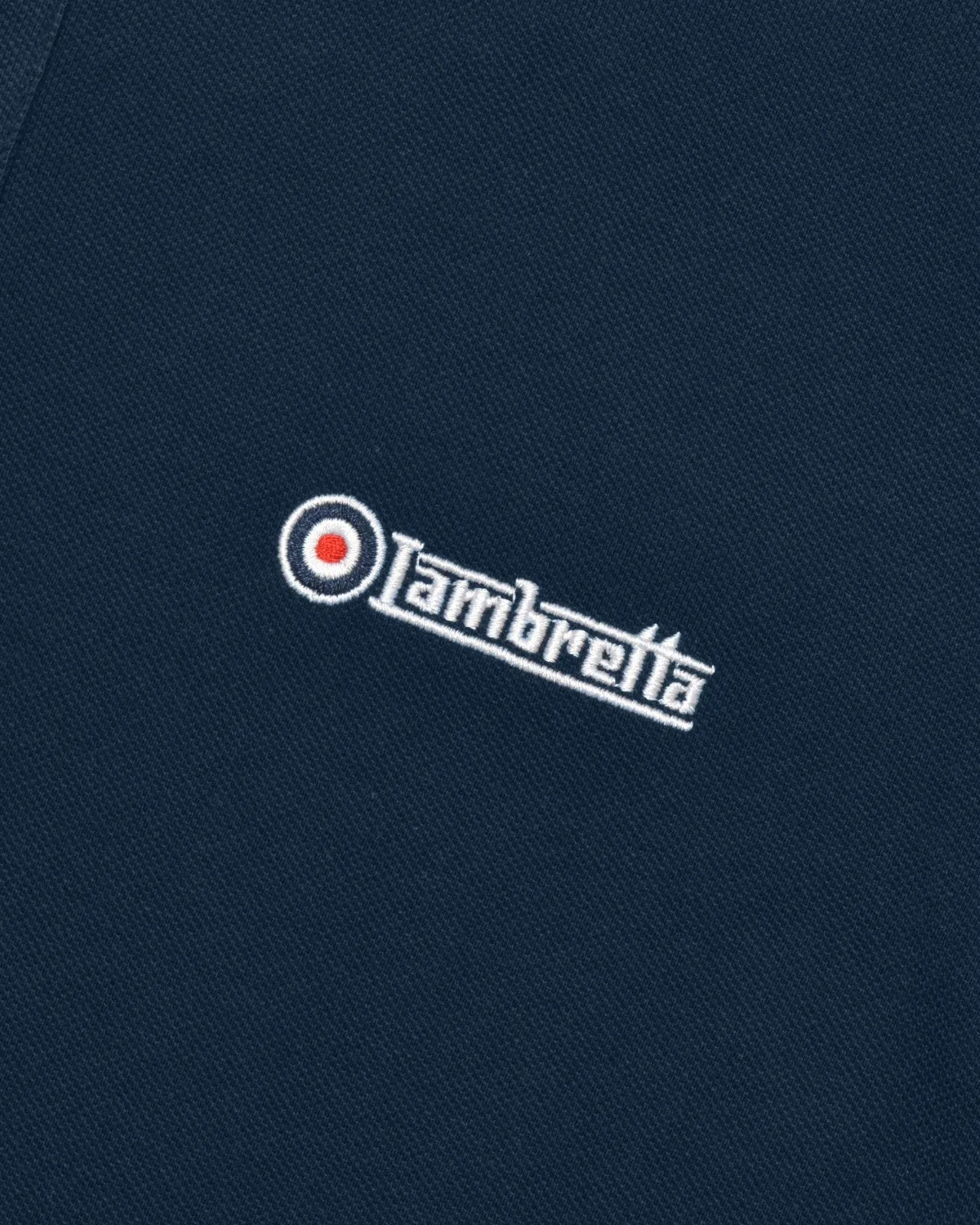 Lambretta Mens Branded Sleeve Short Sleeve Polo Shirt