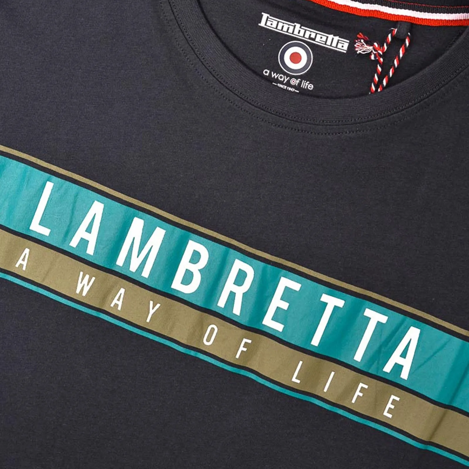 Lambretta Mens Chest Stripe T-Shirt
