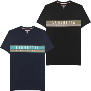 Lambretta Mens Chest Stripe T-Shirt