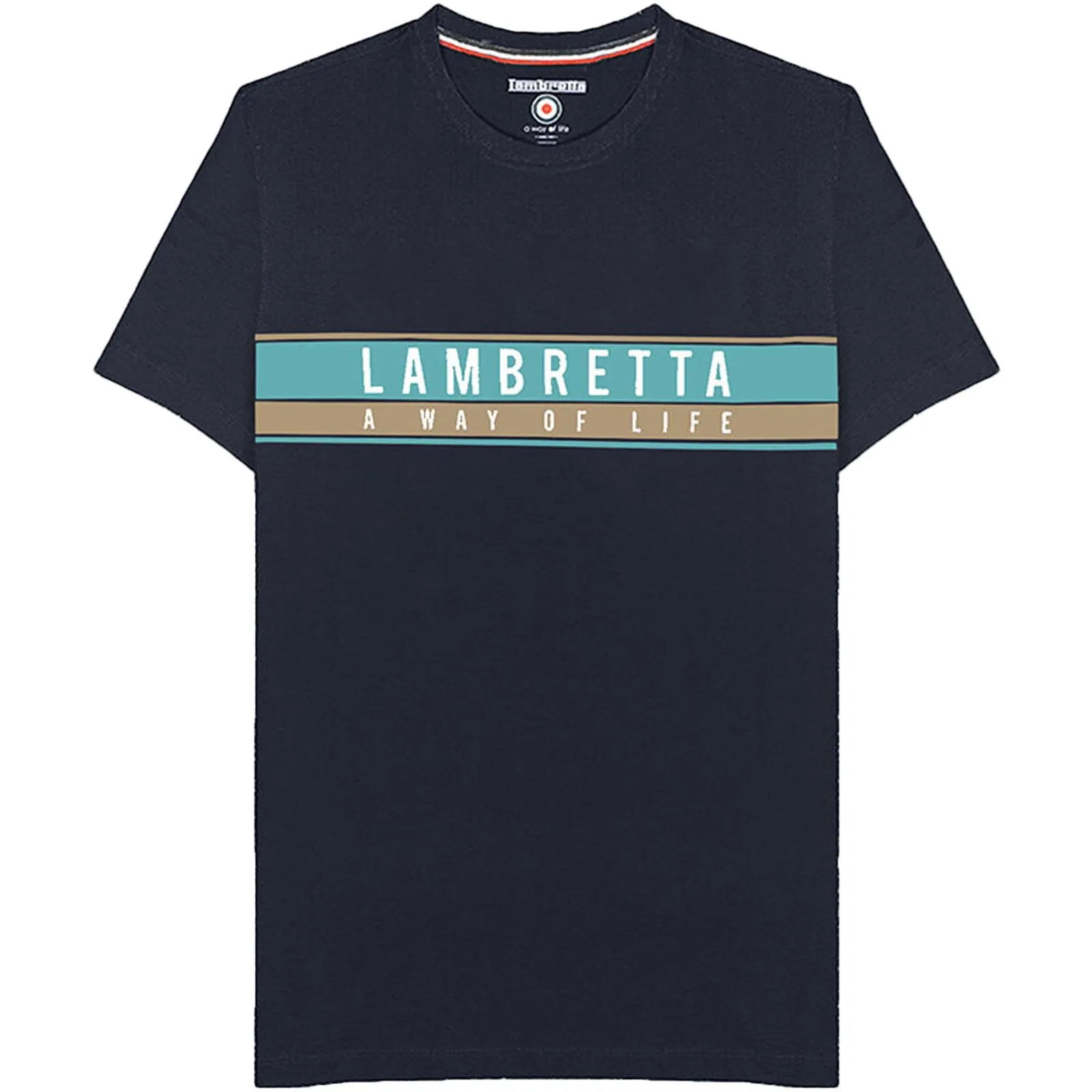 Lambretta Mens Chest Stripe T-Shirt
