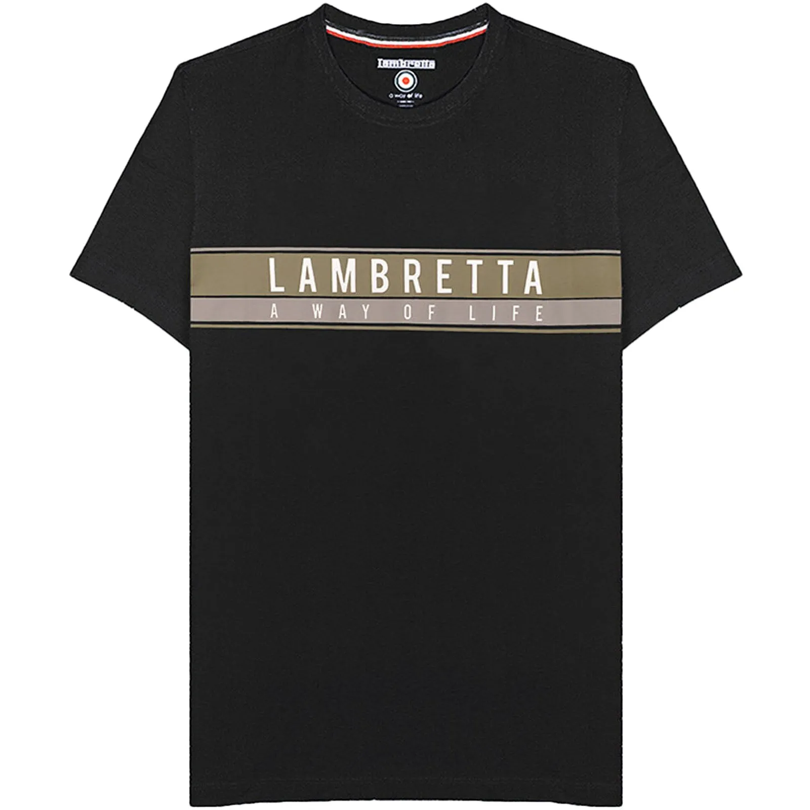 Lambretta Mens Chest Stripe T-Shirt