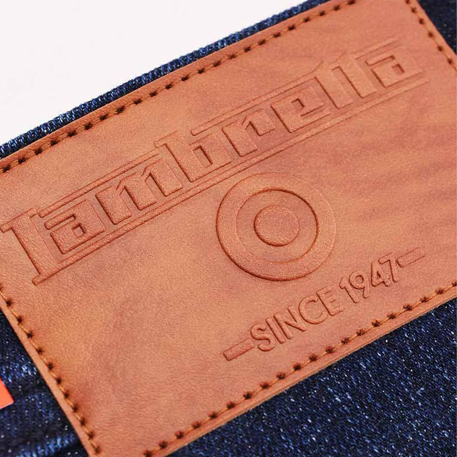 Lambretta Mens Chester Straight Fit Denim Jeans - Dark