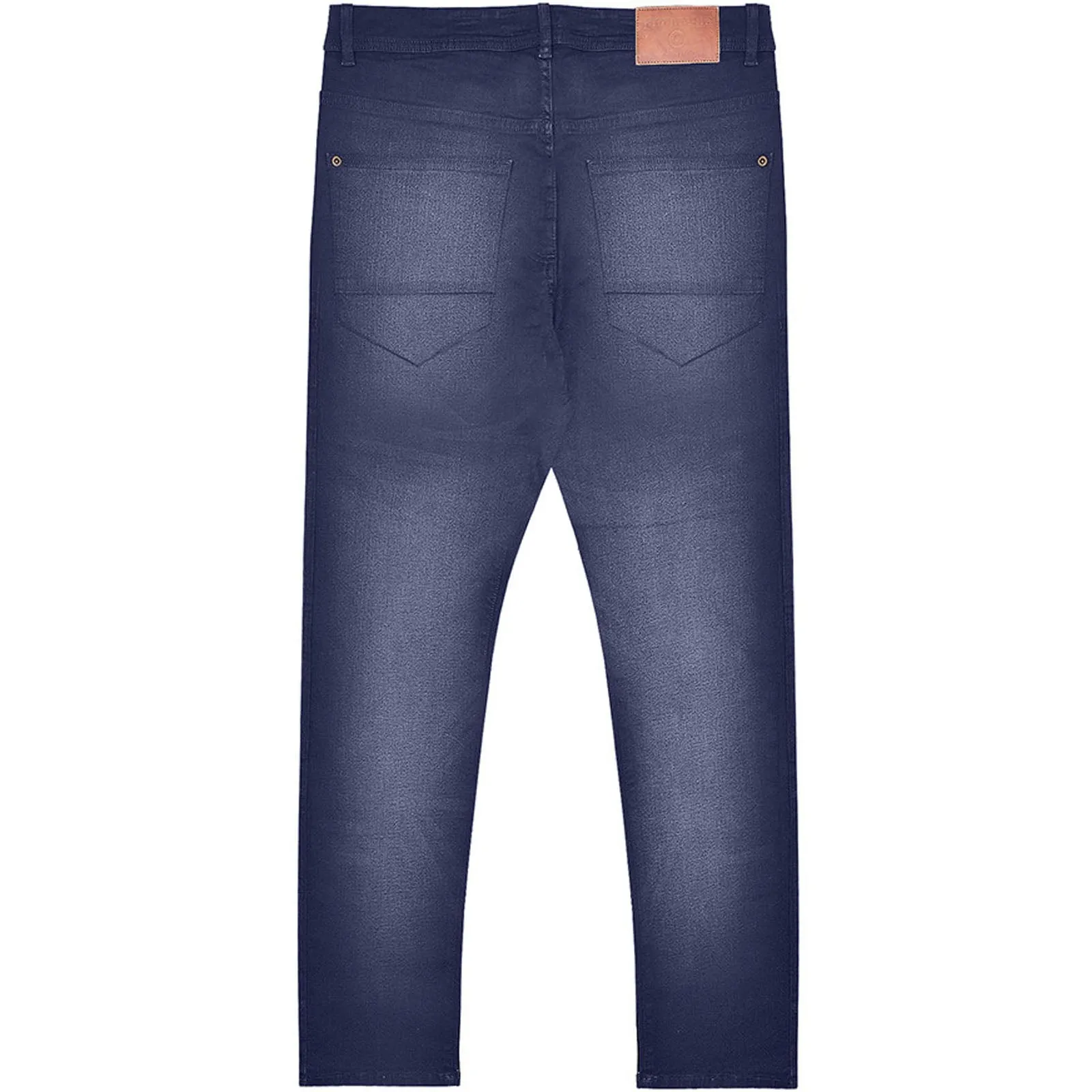 Lambretta Mens Chester Straight Fit Denim Jeans - Dark