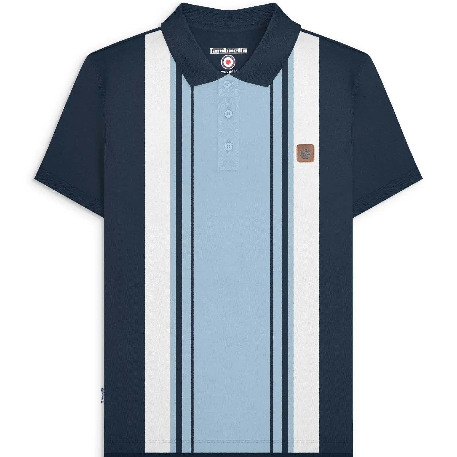 Lambretta Mens Classic Polo Short Sleeve Polo Shirt