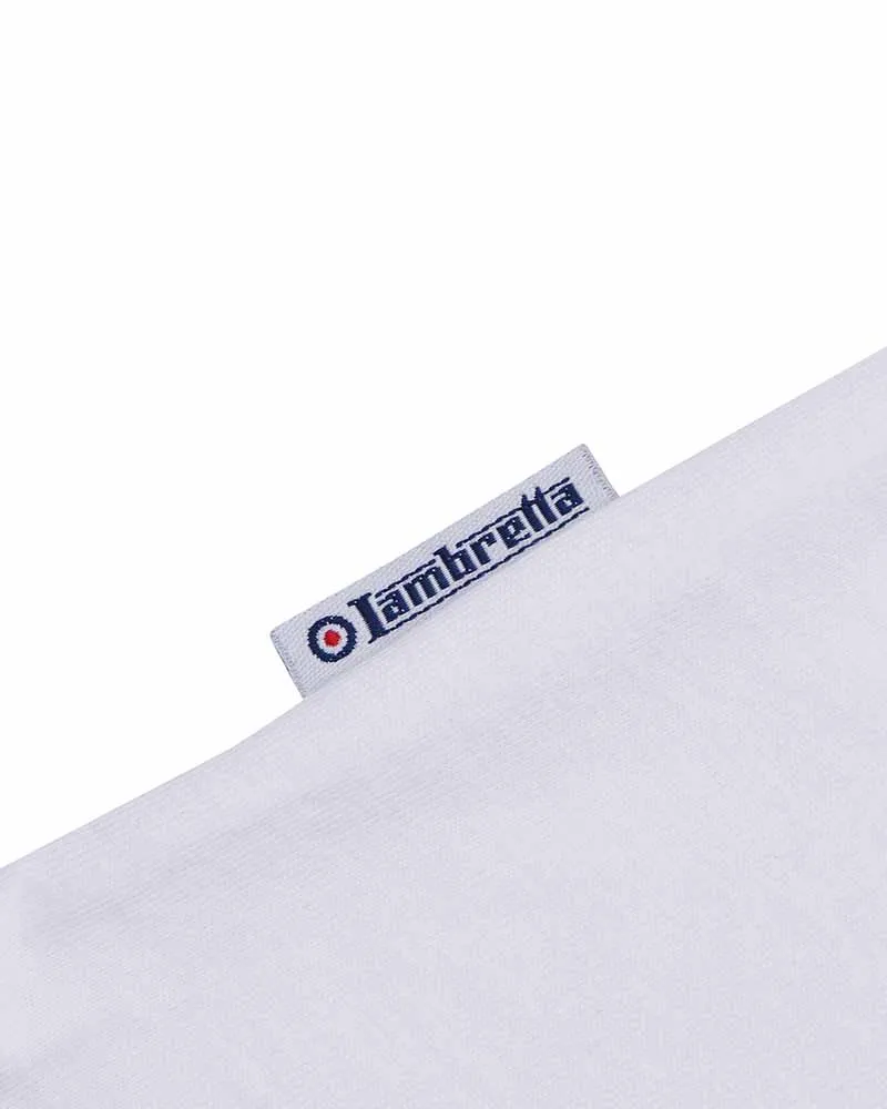 Lambretta Mens Classic Stripe  Retro T-Shirt Polo Shirt