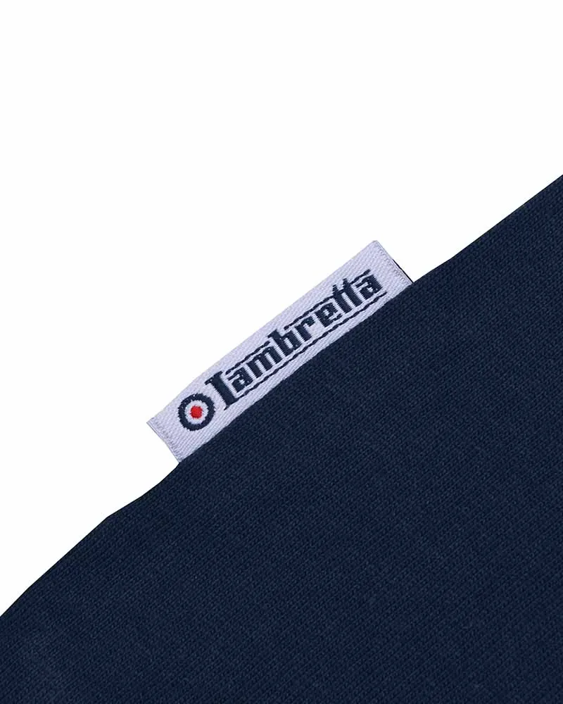 Lambretta Mens Classic Stripe  Retro T-Shirt Polo Shirt