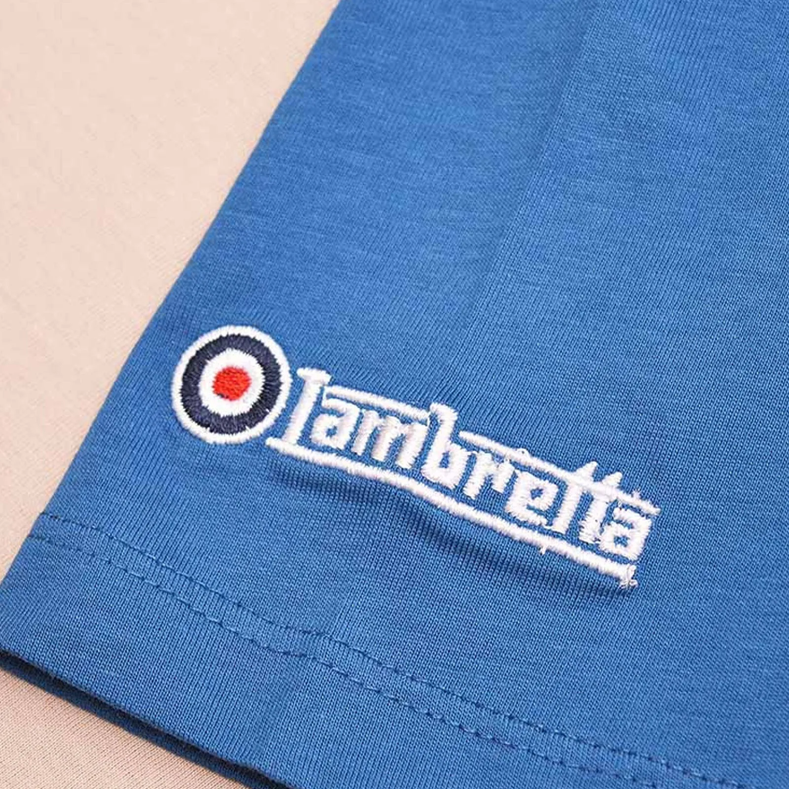 Lambretta Mens Contrast Raglan Short Sleeves T-Shirt