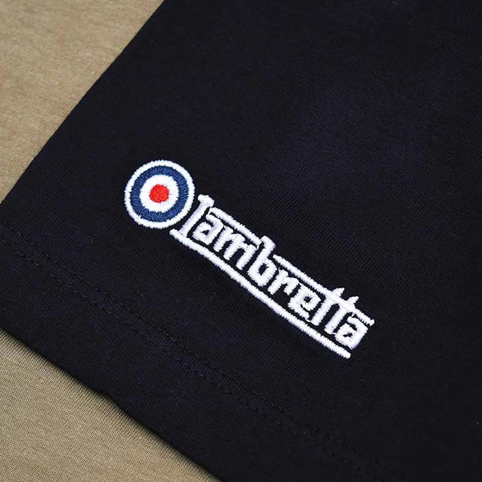 Lambretta Mens Contrast Raglan Short Sleeves T-Shirt