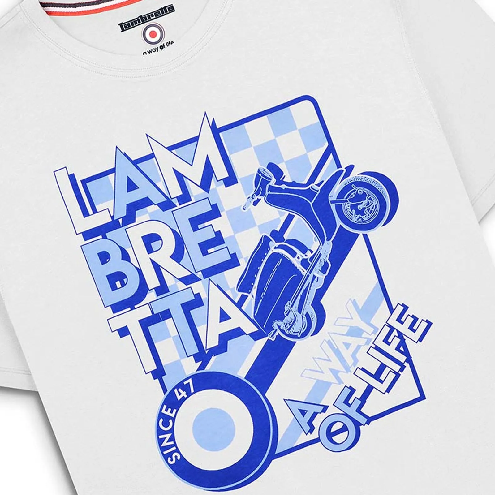 Lambretta Mens Cover Short Sleeve Crew Neck T-Shirt