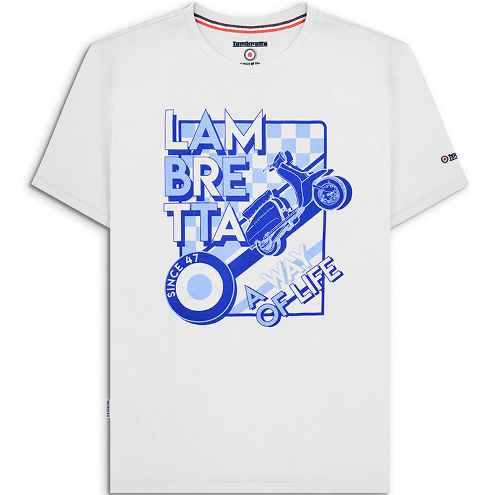 Lambretta Mens Cover Short Sleeve Crew Neck T-Shirt