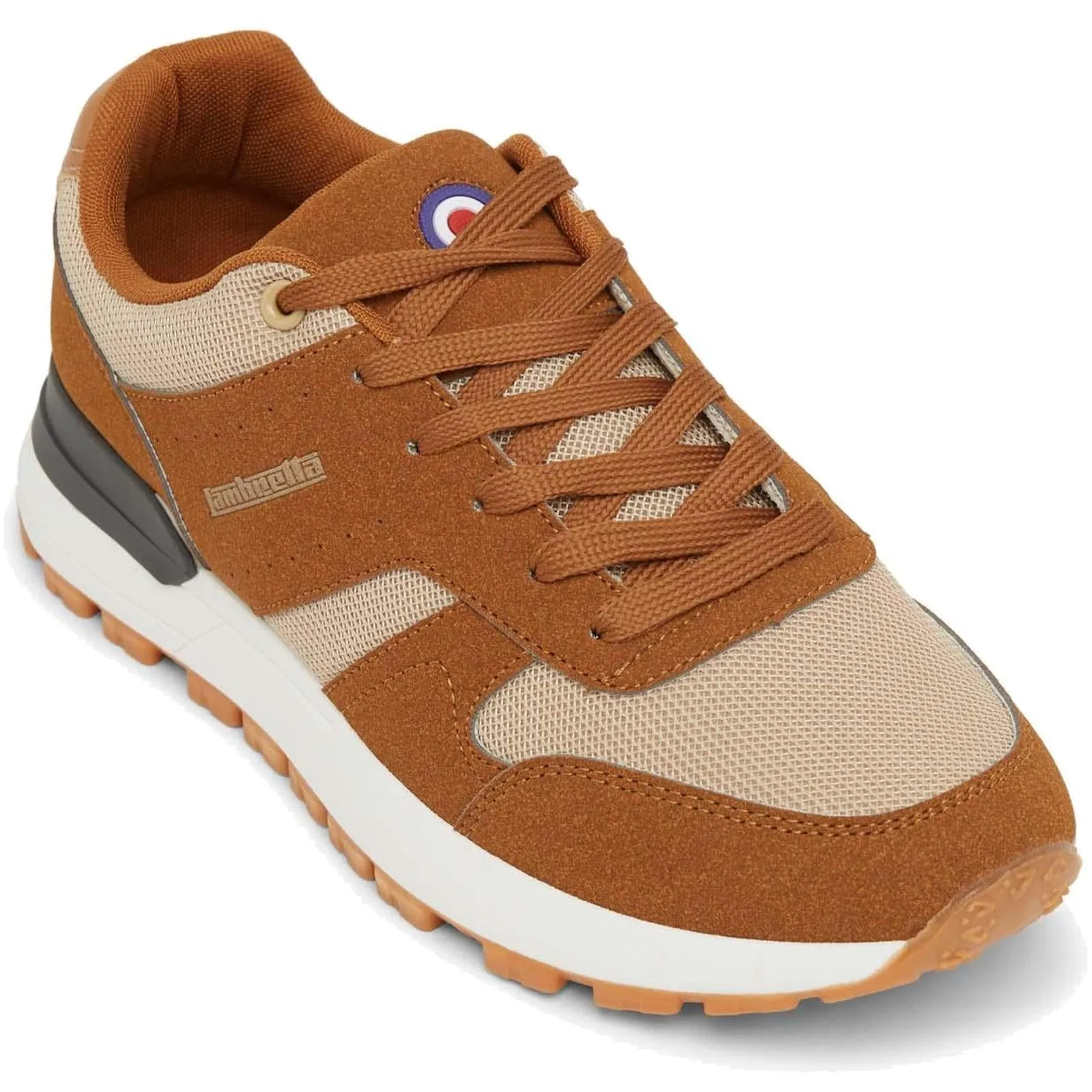 Lambretta Mens Echo 2 Lace Up Sporty Retro Trainers