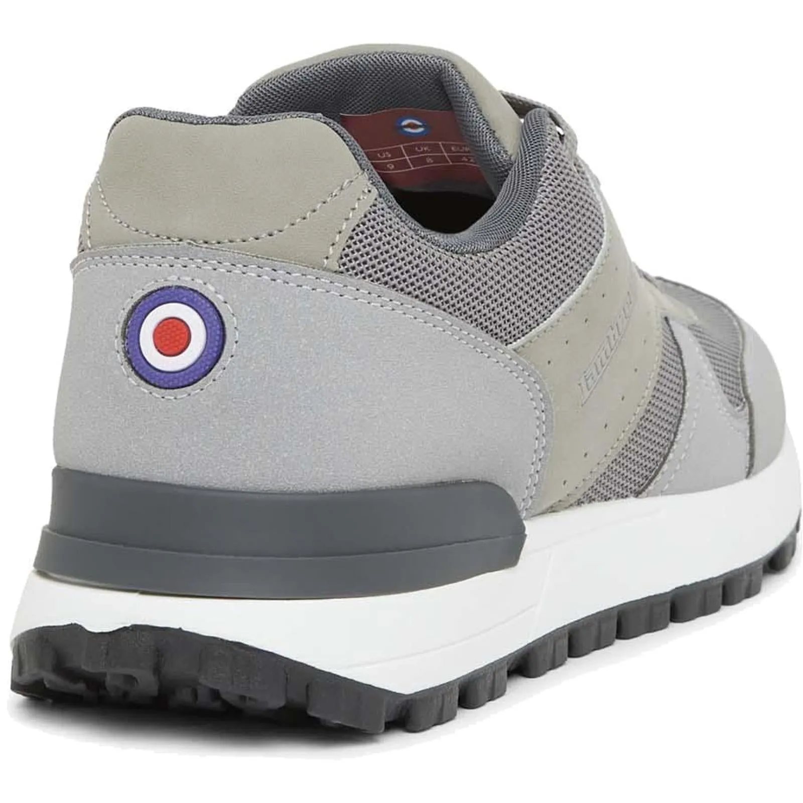 Lambretta Mens Echo 2 Lace Up Sporty Retro Trainers