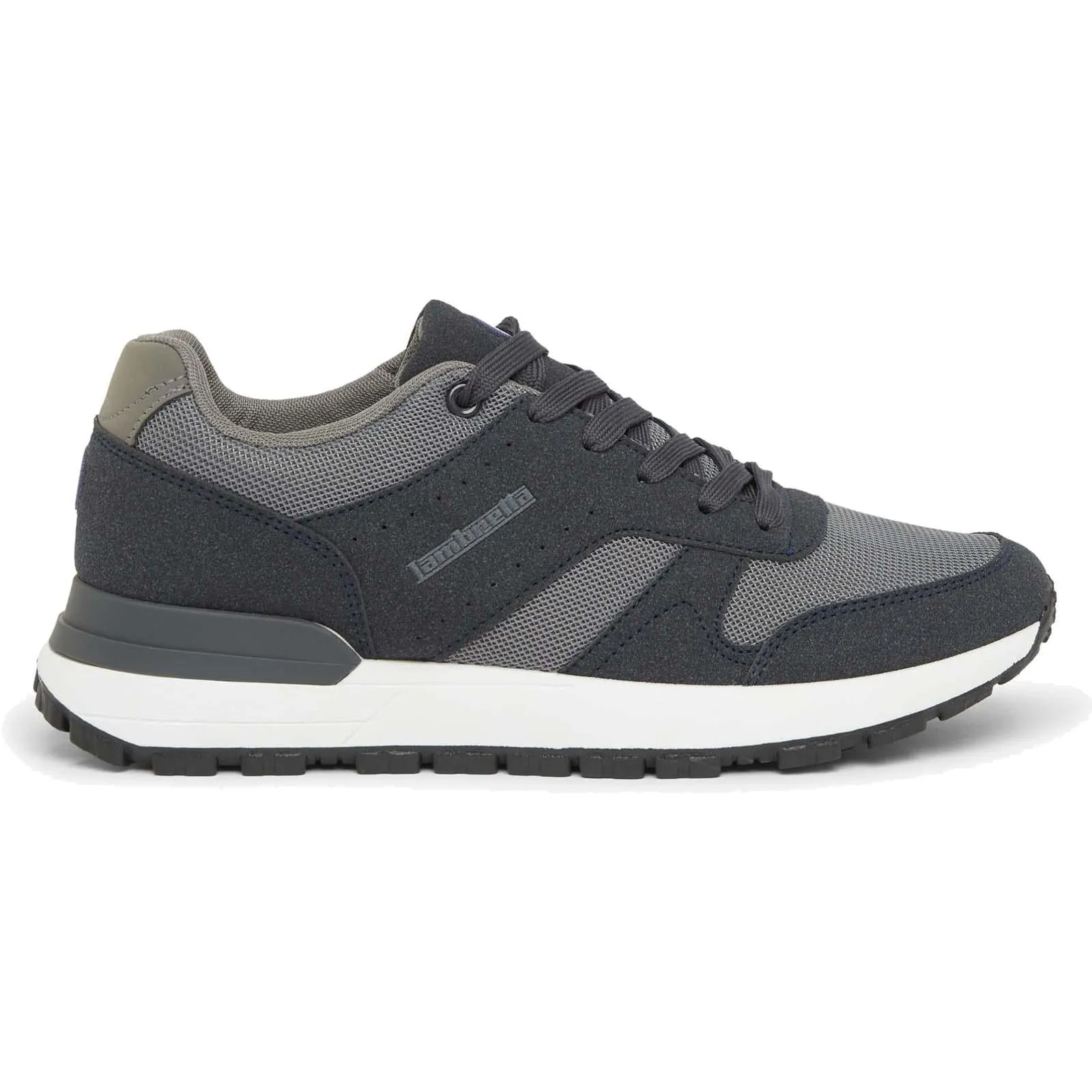 Lambretta Mens Echo 2 Lace Up Sporty Retro Trainers