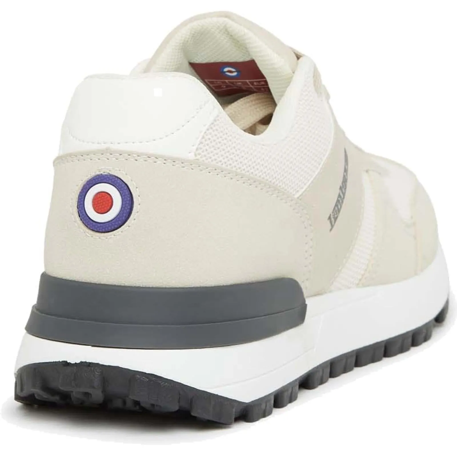 Lambretta Mens Echo 2 Lace Up Sporty Retro Trainers