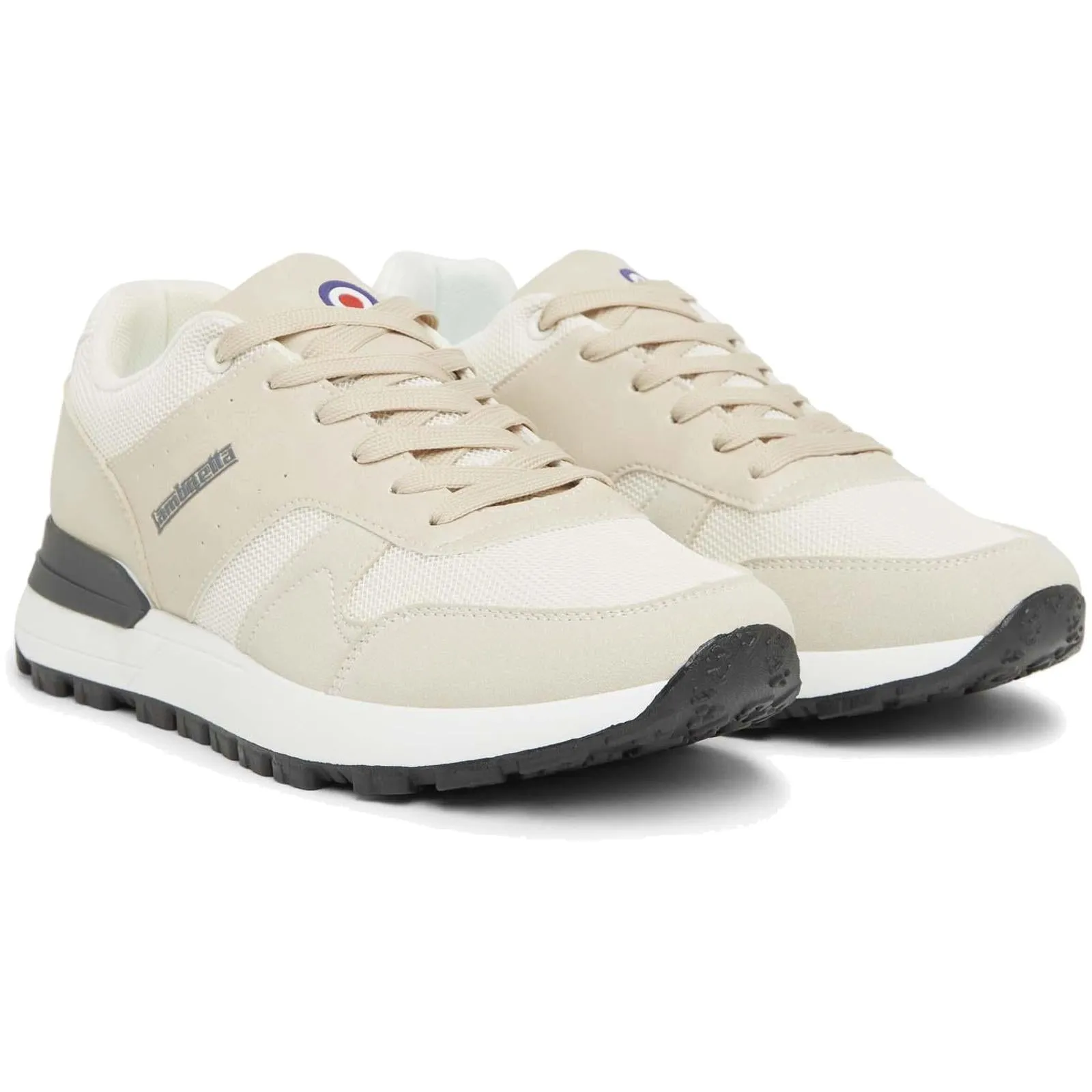 Lambretta Mens Echo 2 Lace Up Sporty Retro Trainers