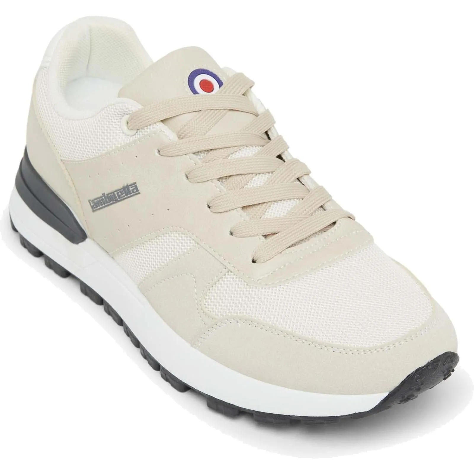 Lambretta Mens Echo 2 Lace Up Sporty Retro Trainers