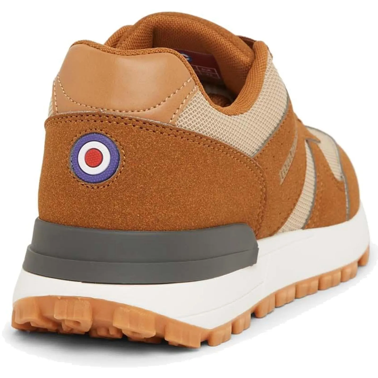Lambretta Mens Echo 2 Lace Up Sporty Retro Trainers
