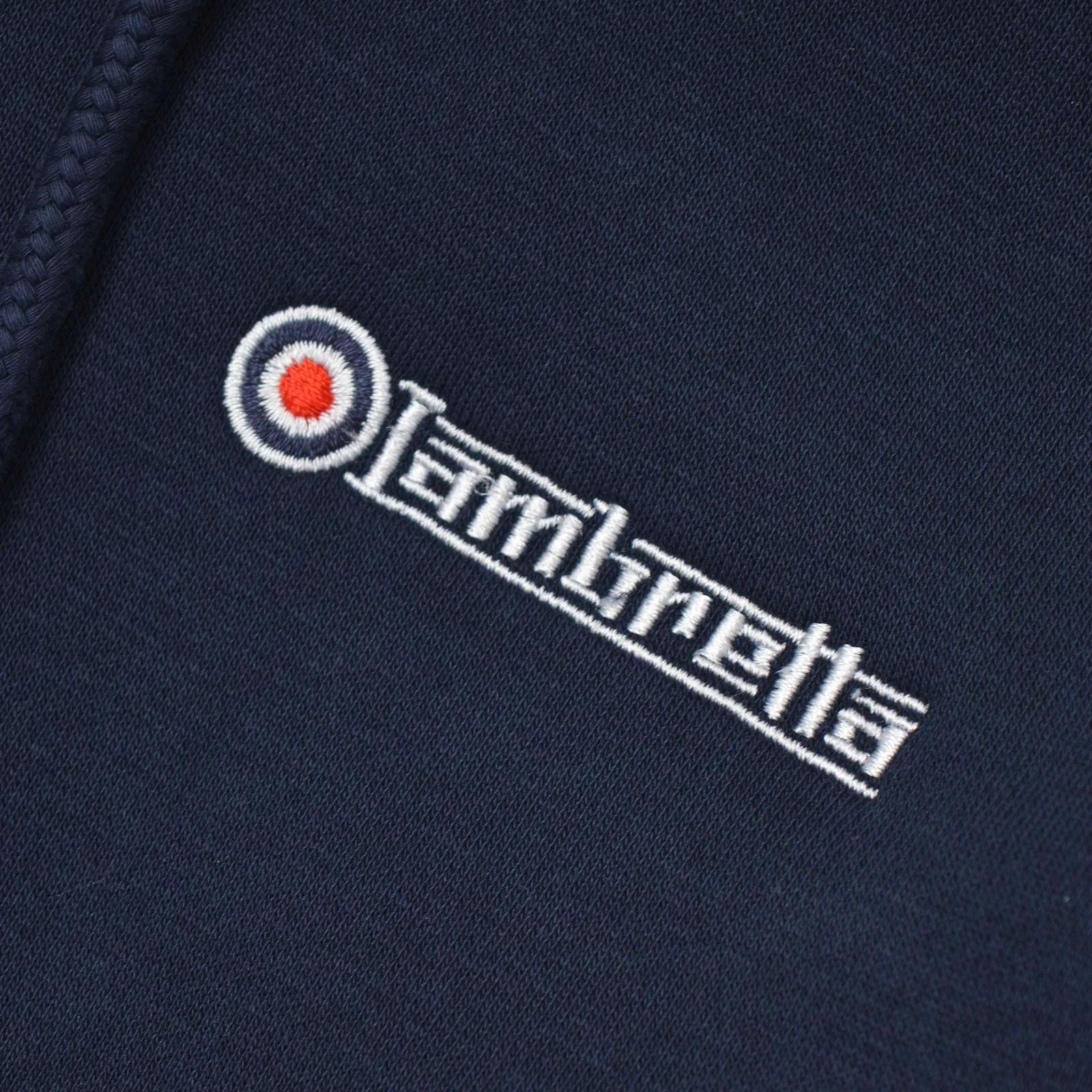 Lambretta Mens Full Zip Twin Tipped Hoodie