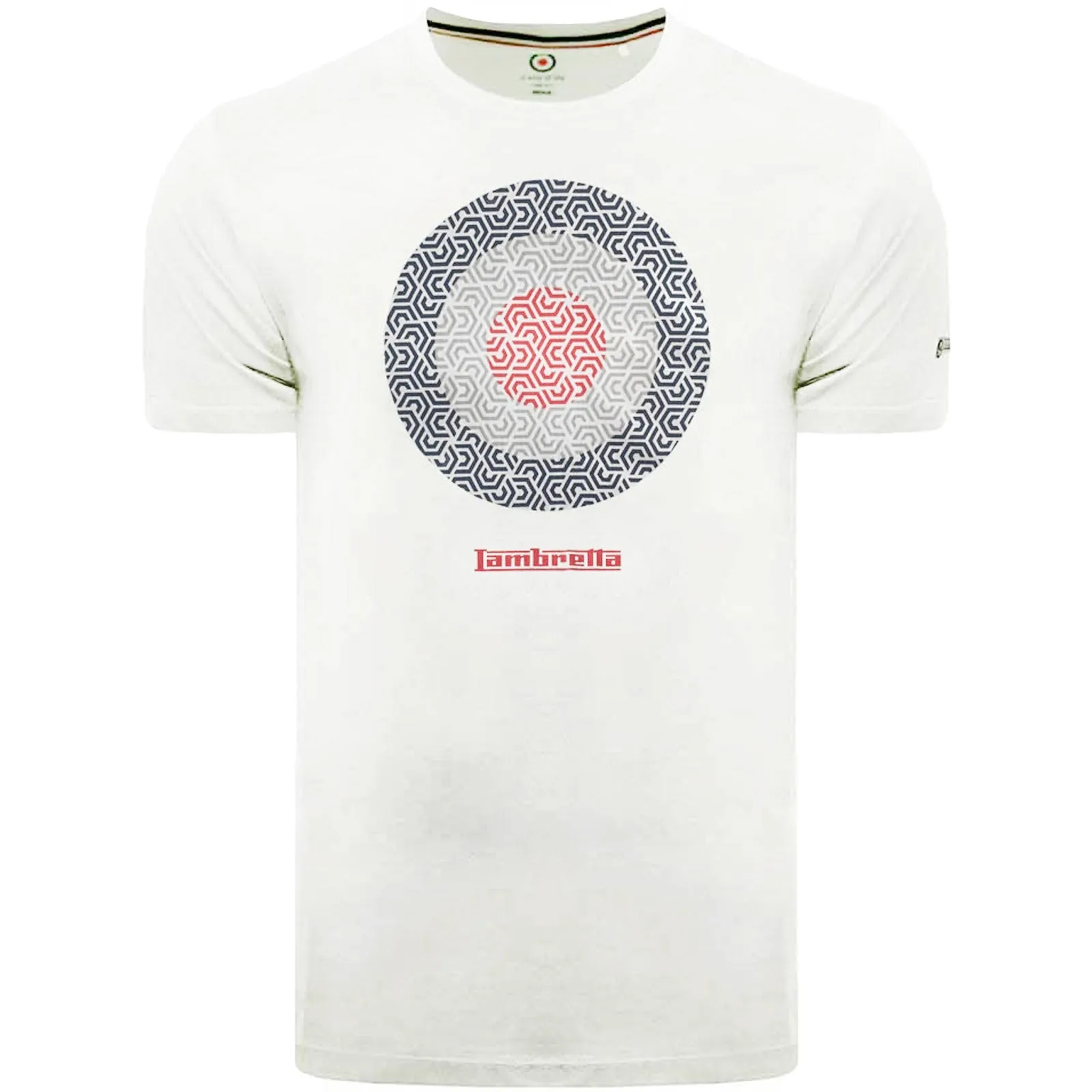 Lambretta Mens Geo Target Graphic Print T-Shirt