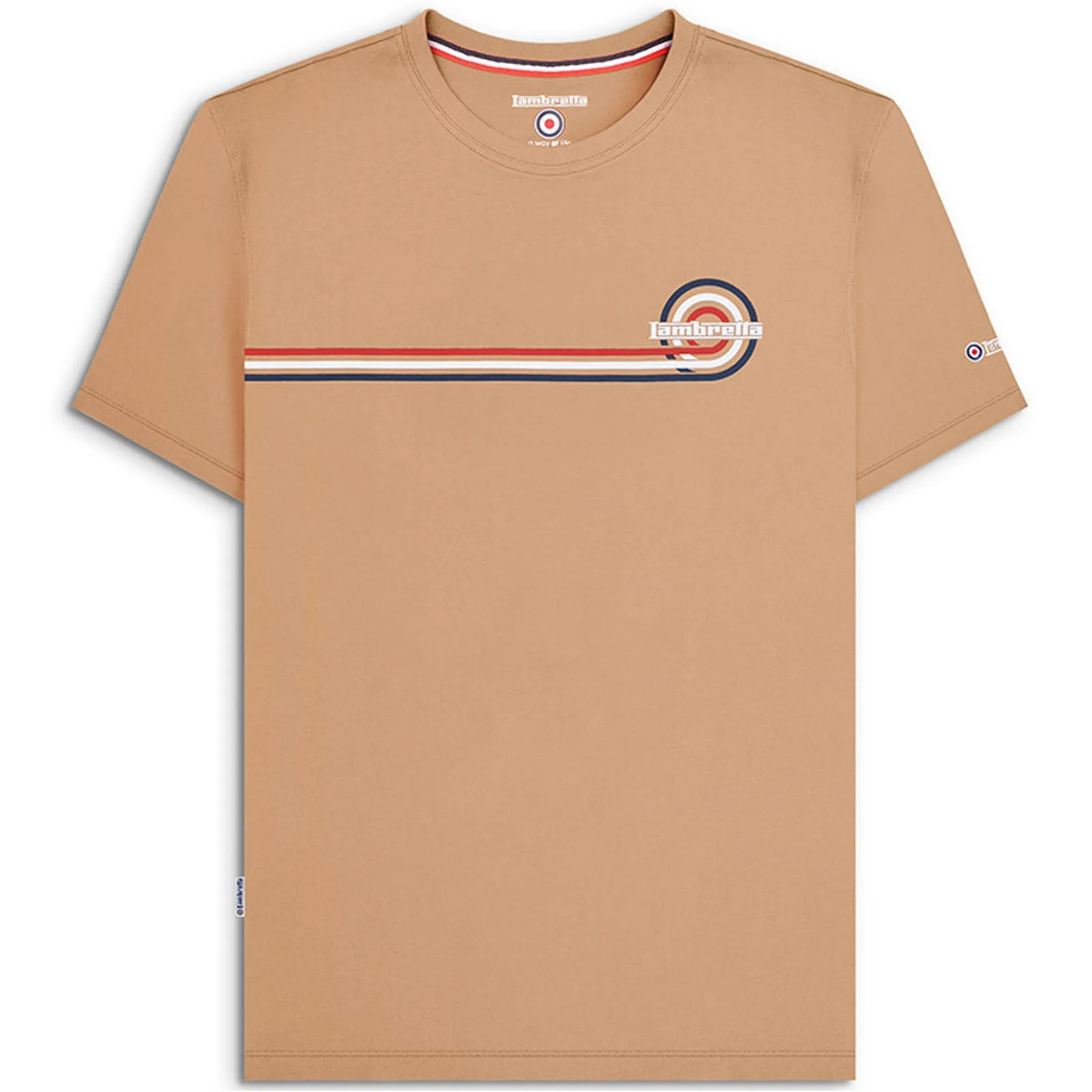 Lambretta Mens Geo Target Graphic Print T-Shirt