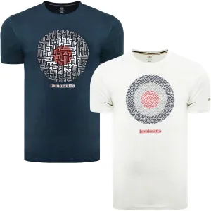 Lambretta Mens Geo Target Graphic Print T-Shirt