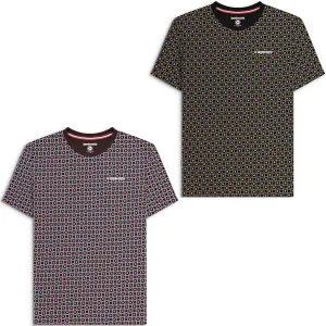Lambretta Mens Geo Target Short Sleeve Crew Neck T-Shirt