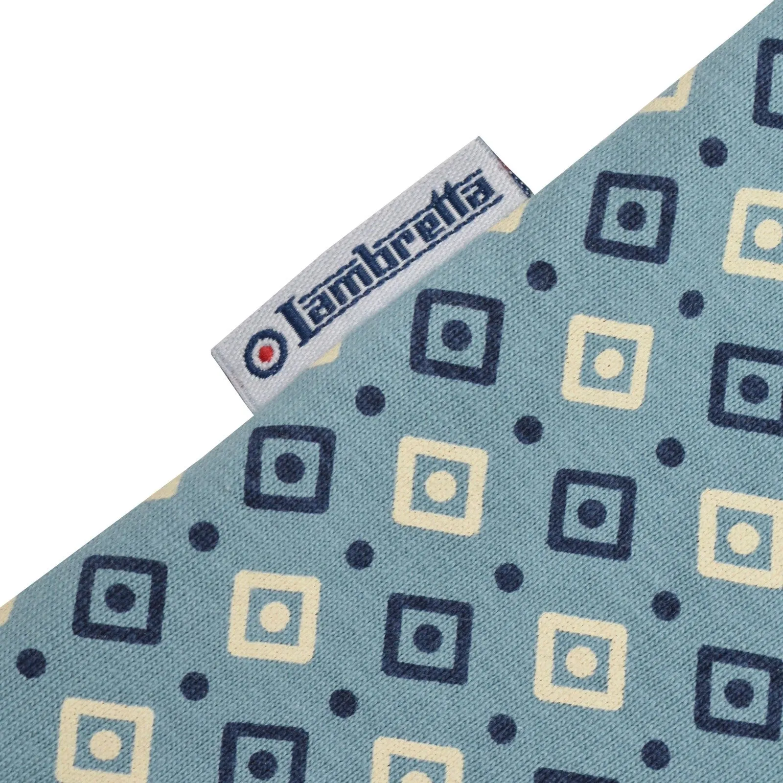 Lambretta Mens Geometric Allover Print Polo Shirt
