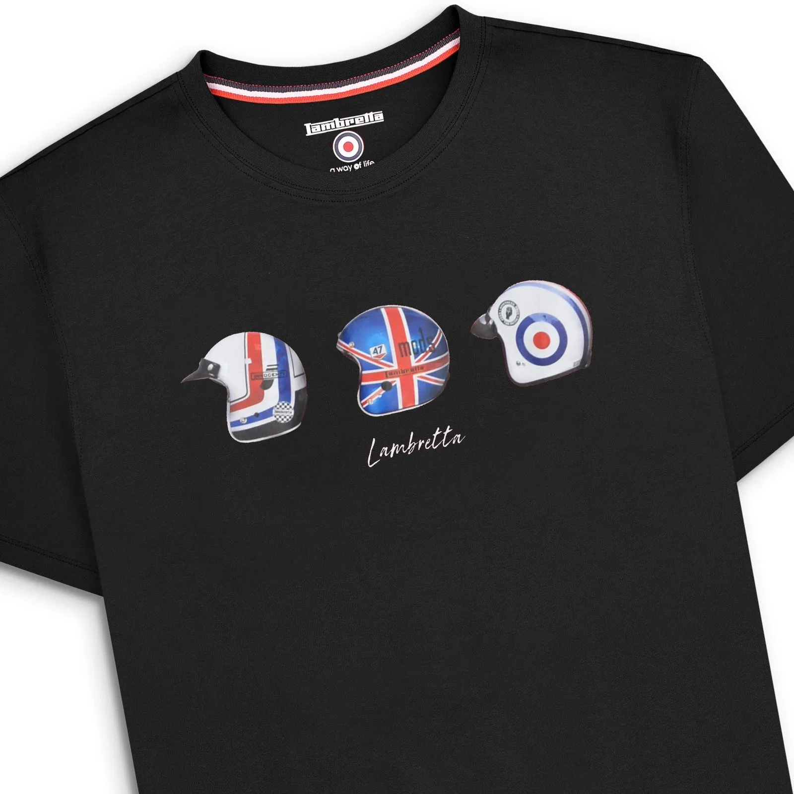 Lambretta Mens Helmet Short Sleeve T-Shirt