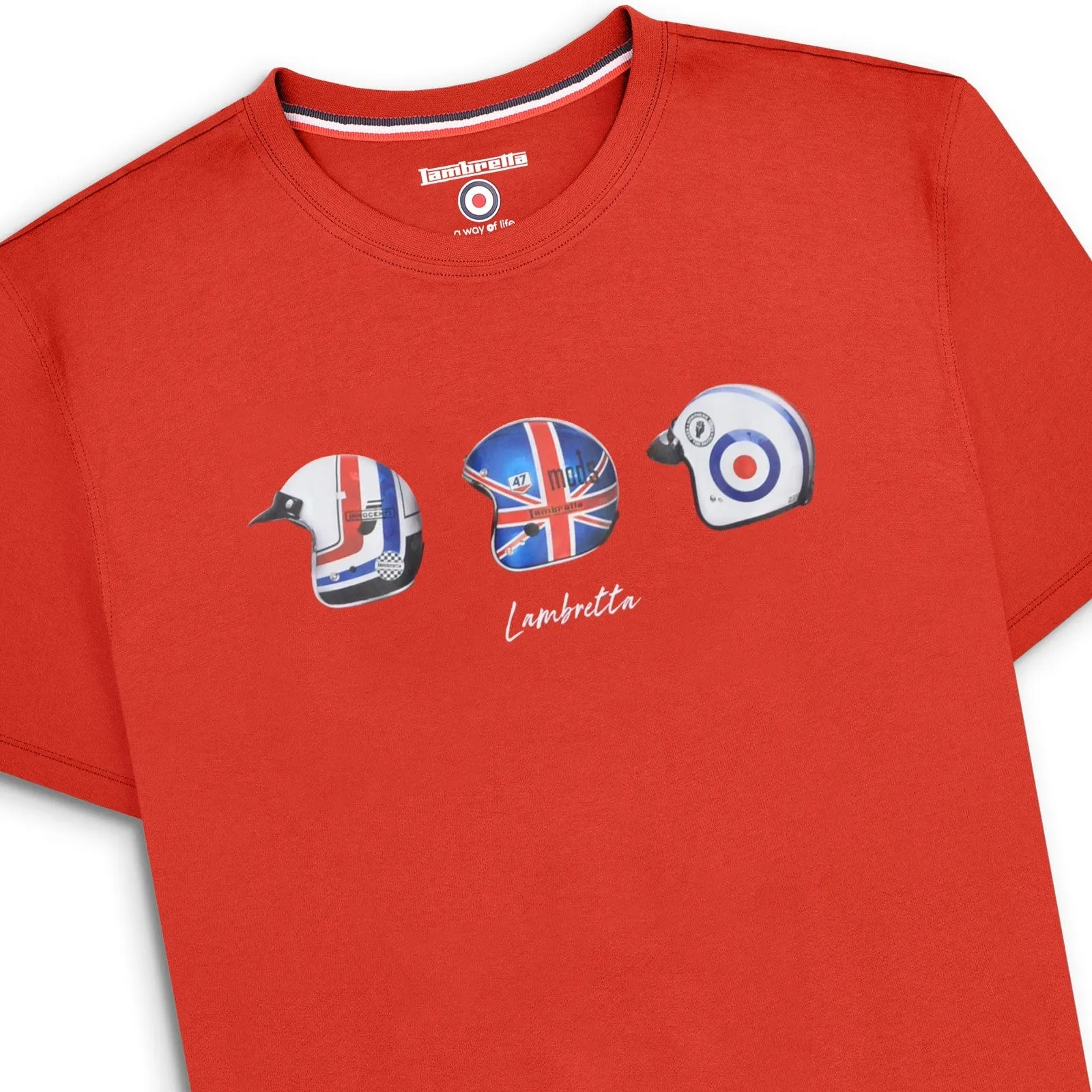 Lambretta Mens Helmet Short Sleeve T-Shirt