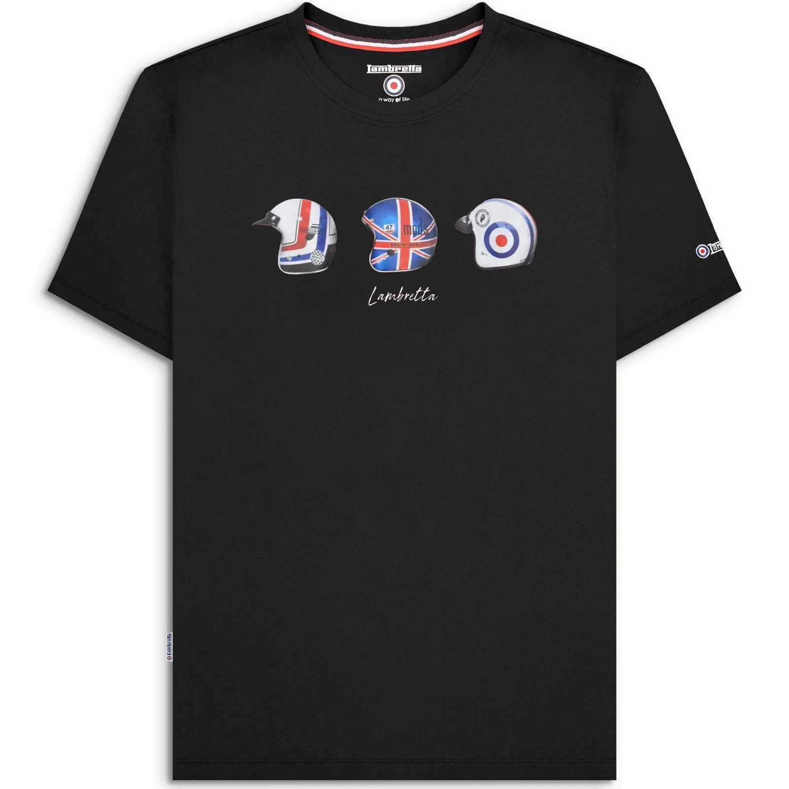 Lambretta Mens Helmet Short Sleeve T-Shirt