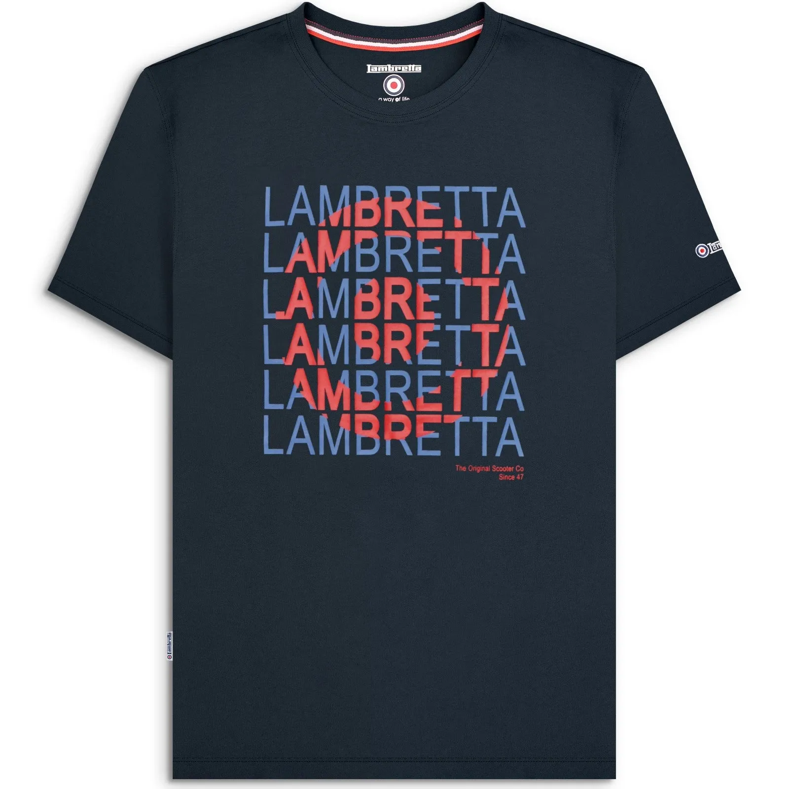 Lambretta Mens Heritage Target Short Sleeve T-Shirt