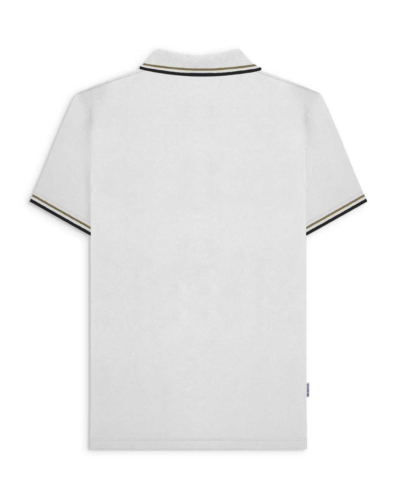 Lambretta Mens Houndstooth Short Sleeve Polo Shirt