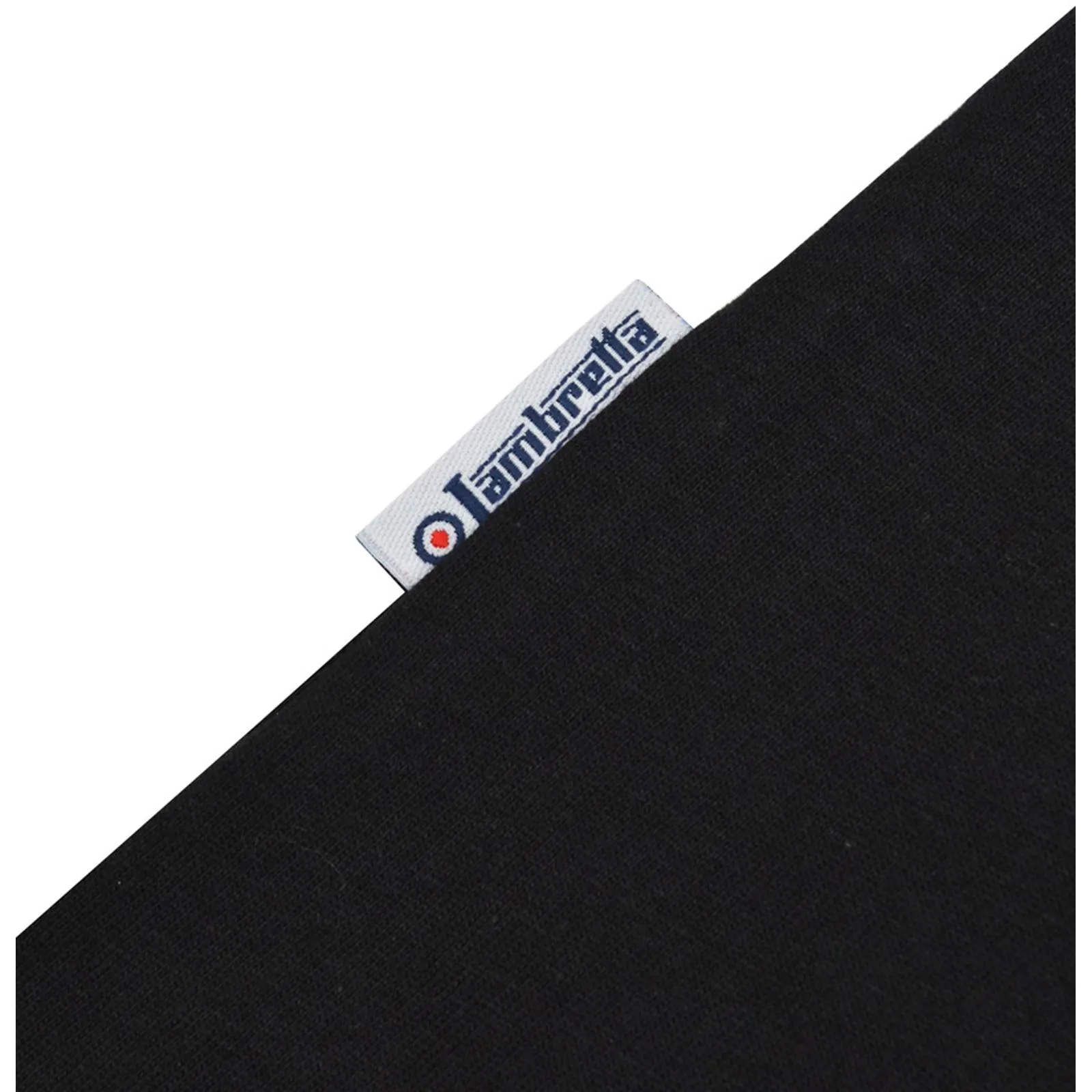 Lambretta Mens Logo Ringer Crew Neck Cotton T-Shirt