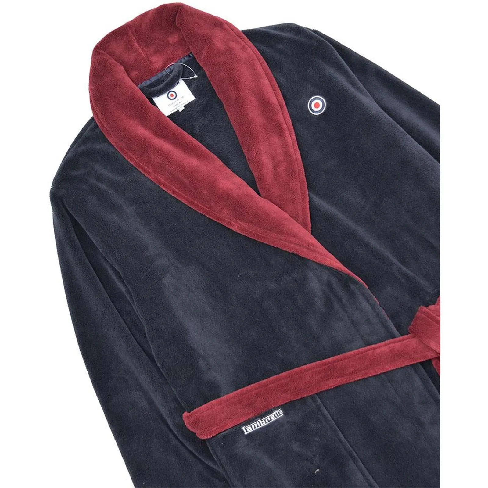 Lambretta Mens Luxury Super Soft Fleece Dressing Gown