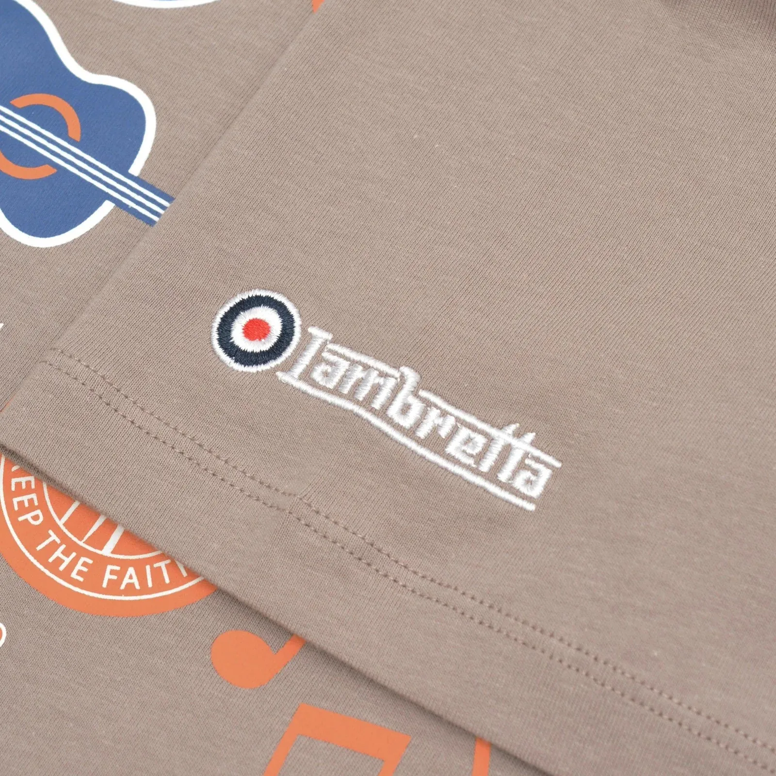 Lambretta Mens Music Icon Short Sleeve Graphic T-Shirt