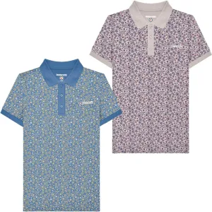 Lambretta Mens Paisley All Over Print Polo Shirt