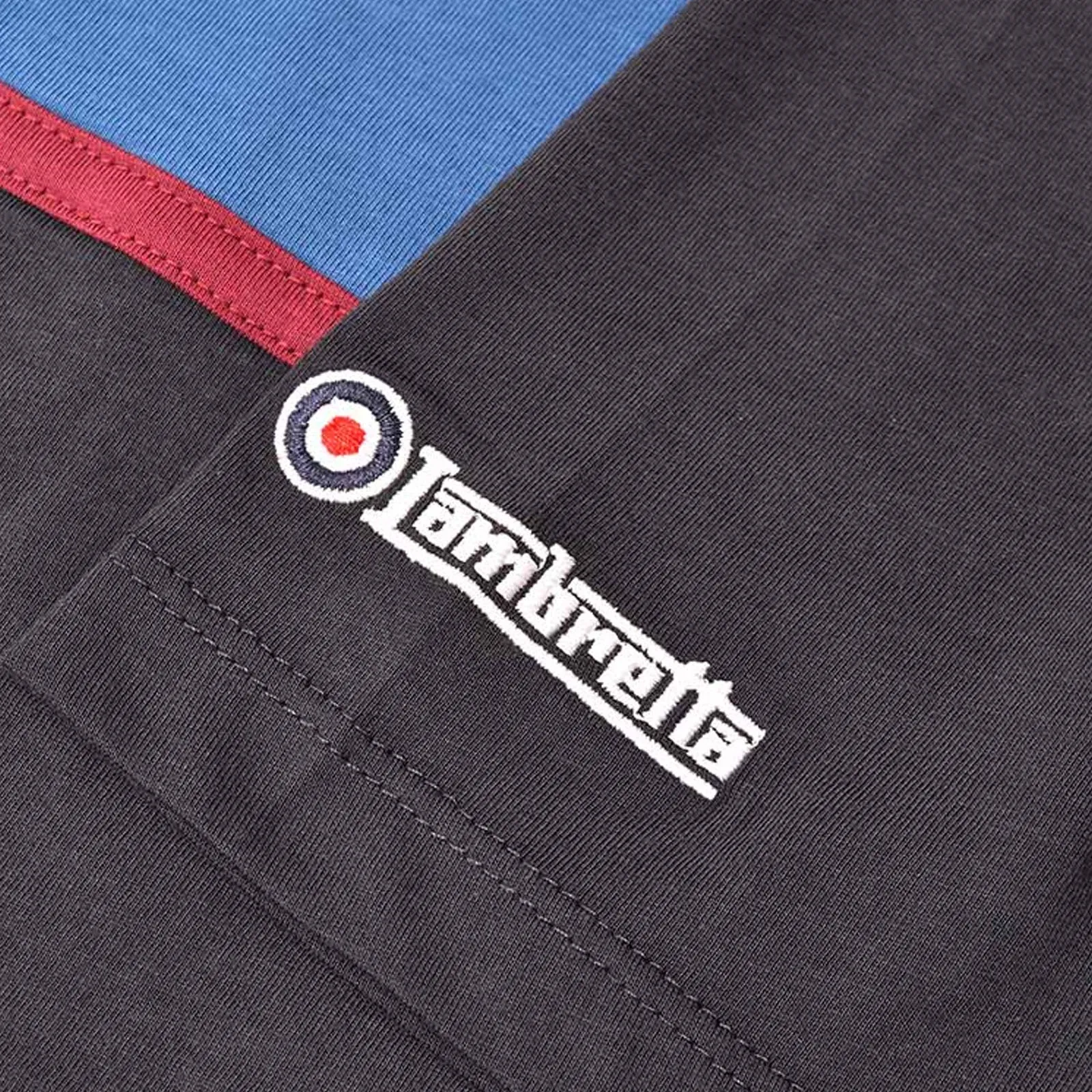 Lambretta Mens Paisley Panel T-Shirt