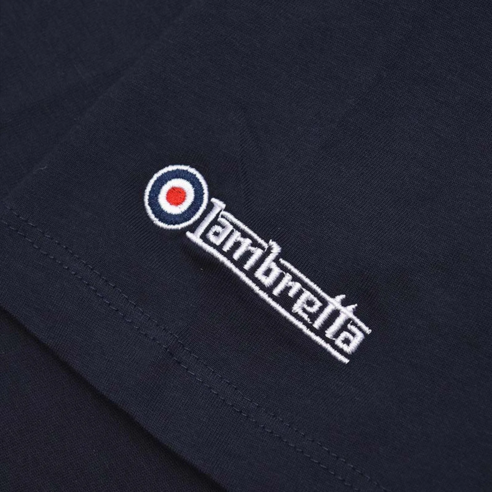 Lambretta Mens Paisley Roundel Short Sleeve Crew Neck T-Shirt